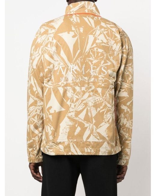 Aries Natural Hooded Camouflage Cargo Jacket for men