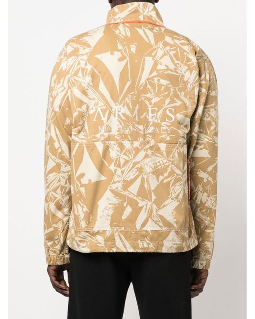 Aries Natural Hooded Camouflage Cargo Jacket for men