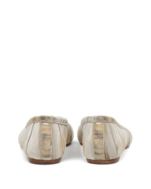 Maison Margiela Brown Tabi Toe Ballet Flats