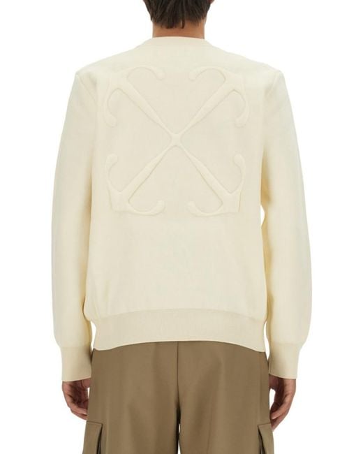 Off-White c/o Virgil Abloh Natural Solid Sweater for men