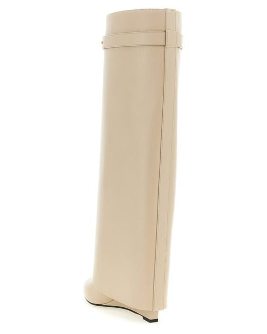 Givenchy White Solid Pointed Toe Boots
