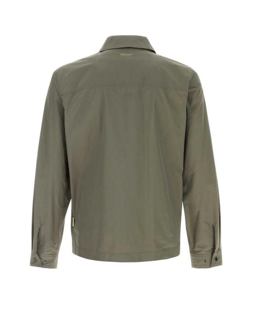 Woolrich Green Solid Shirt Jacket for men
