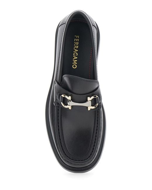 Ferragamo Gray Leather Loafers for men