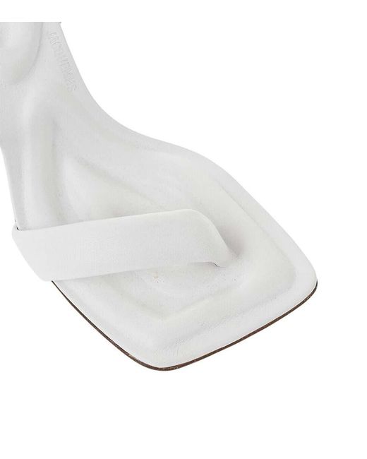 Jacquemus White Leather Heels