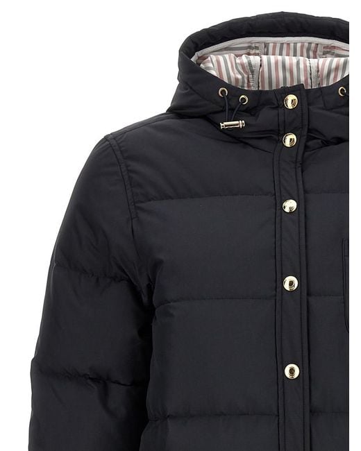 Thom Browne Blue Long Padded Jacket