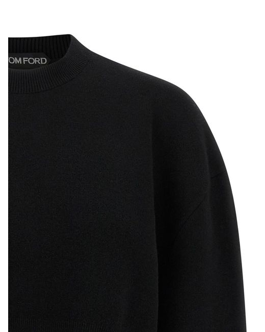 Tom Ford Black Wool-Blend Sweater