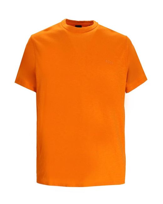 Boss Orange Round Neck Logo T-Shirt for men