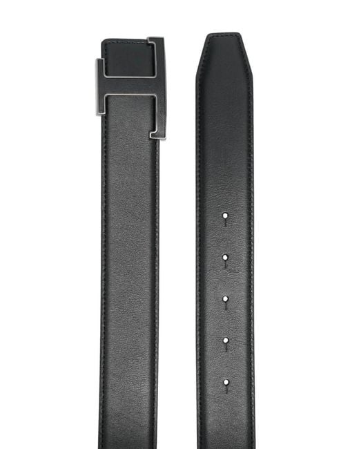 Tod's Black Timeless Solid Belt for men