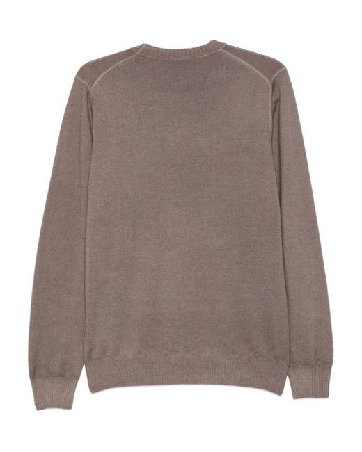 Fay Brown Crewneck Pullover for men
