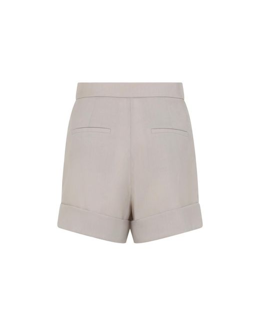 Max Mara Gray Solid Shorts