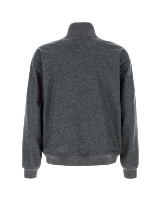 Jil Sander Gray Mock Collar Jacket for men