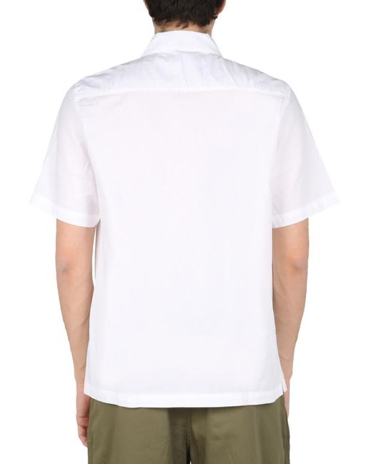 Universal Works White Relaxed Solid Shirt for men
