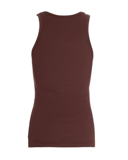Pinko Purple Solid Round Neck Top