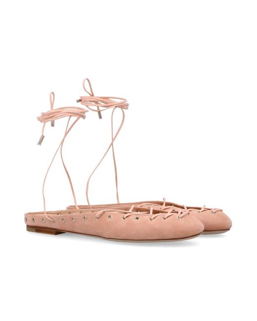 Chloé White Ghillies Ballerinas