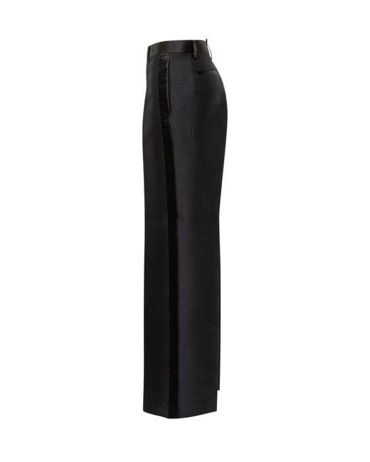 DSquared² Black Straight Flat Front Pants