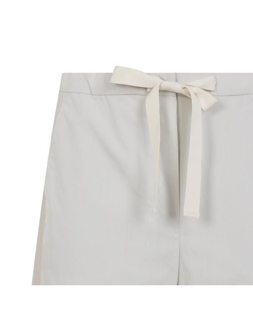 Max Mara Gray Relaxed Drawstring Pant