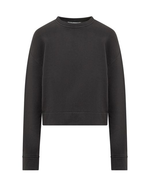 IRO Black Solid Crew Neck Sweatshirt