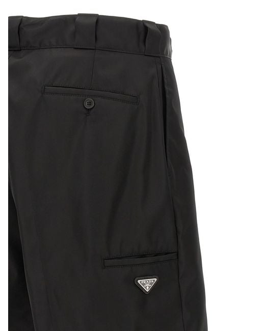 Prada Black Logo Shorts for men