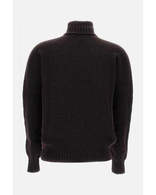Drumohr Black High Neck Sweater