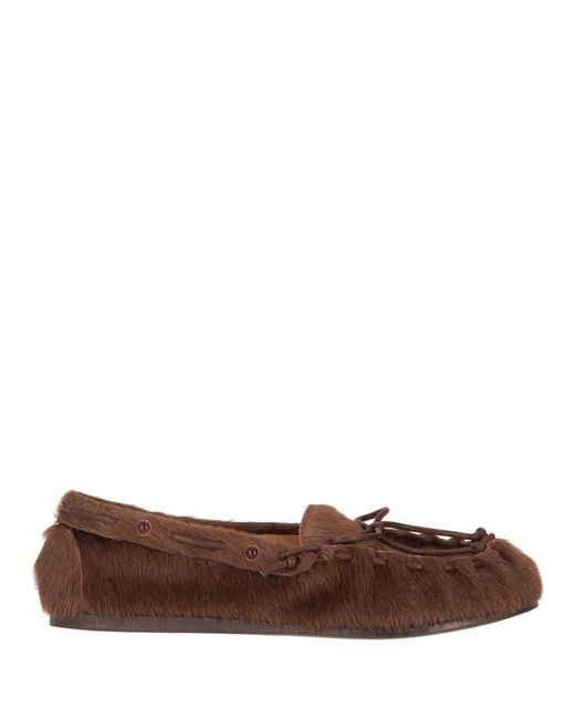 P.A.R.O.S.H. Brown Round-Toe Loafers