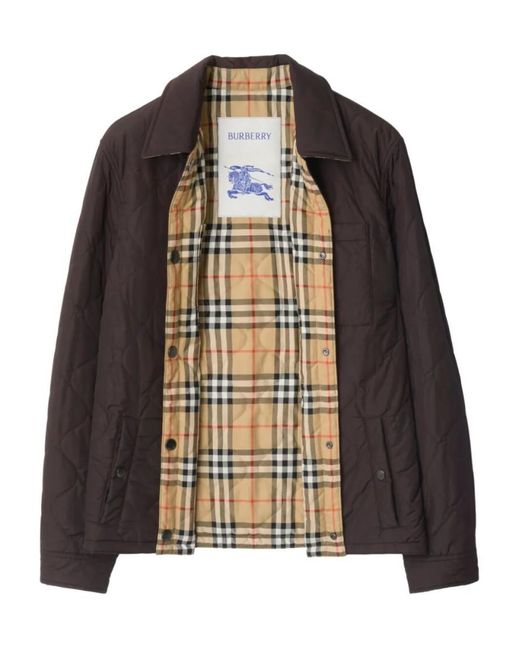 Burberry Black Reversible Quilted Overshirt for men