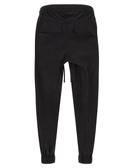 Thom Krom Black Relaxed Drawstring Pants for men