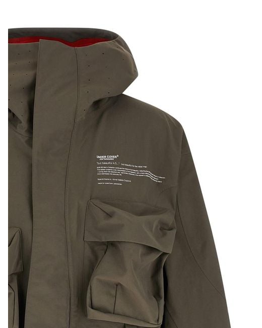 Undercover Green Hood Jacket for men