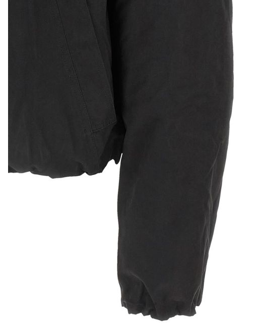 Thom Krom Black Solid Hood Jacket for men