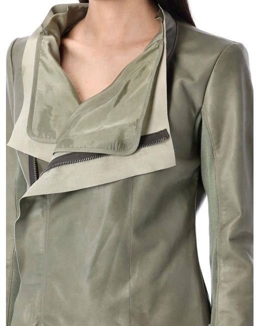 Rick Owens Gray Low Neck Jacket