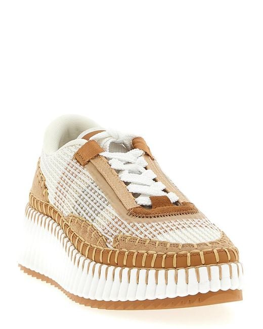 Chloé Natural 'Nama' Sneakers