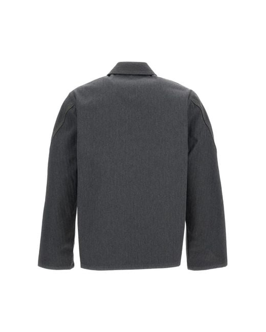 Givenchy Gray Shirt Collar Jacket for men