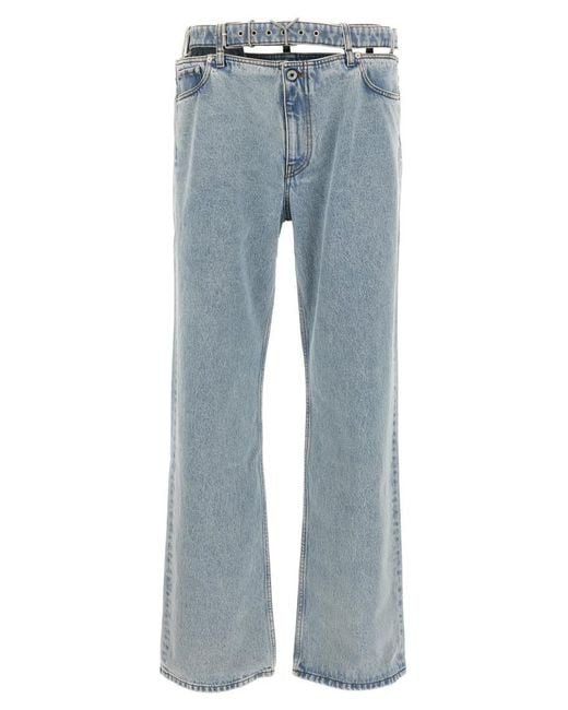 Y. Project Blue 'Evergreen Y Belt' Jeans for men