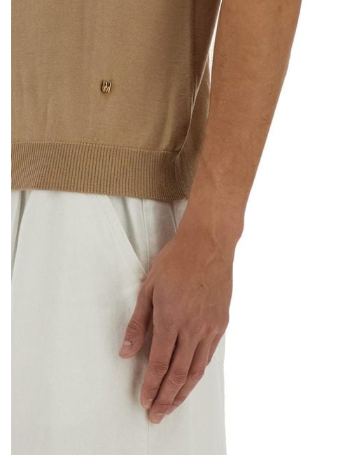 Moschino Natural Crew Neck Sweaters for men