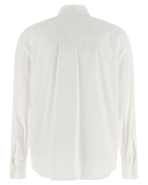 Brunello Cucinelli White Regular Solid Shirt