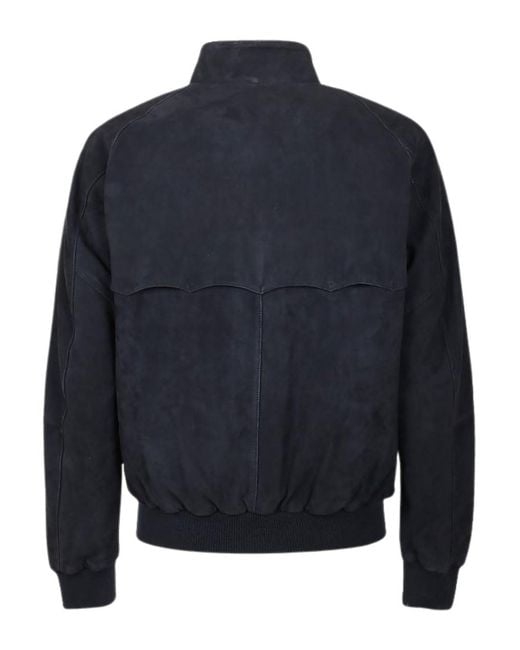 Baracuta Blue Suede Jacket for men