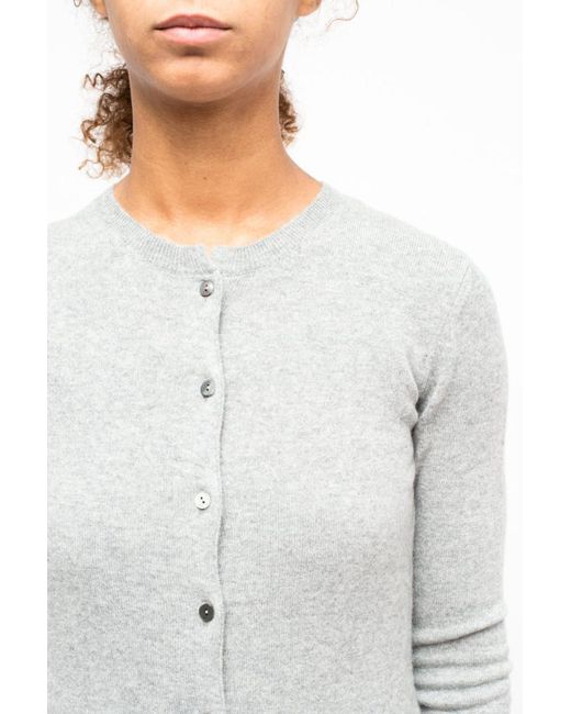 LA ROSE White Cashmere Cardigan