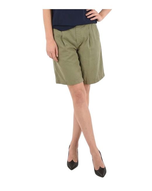 Woolrich Green Solid Shorts