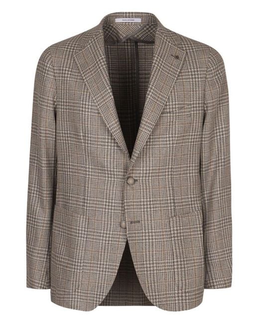 Tagliatore Brown Montecarlo Wool Jacket for men