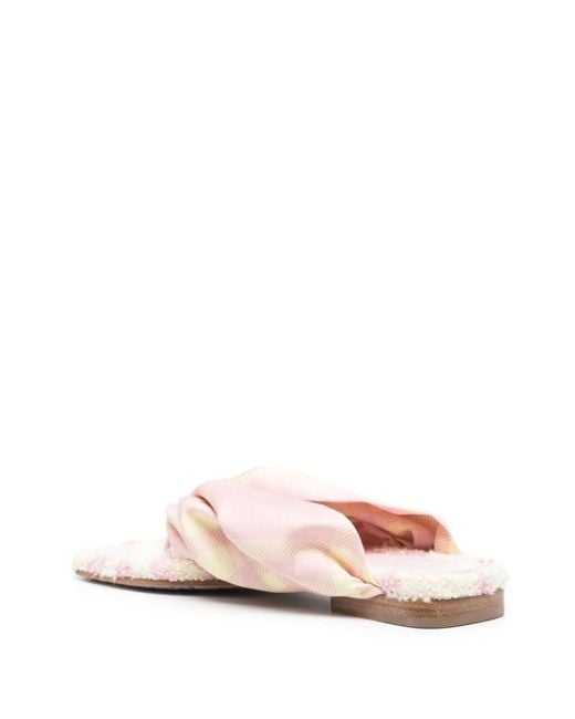 Burberry Pink Flip Flops