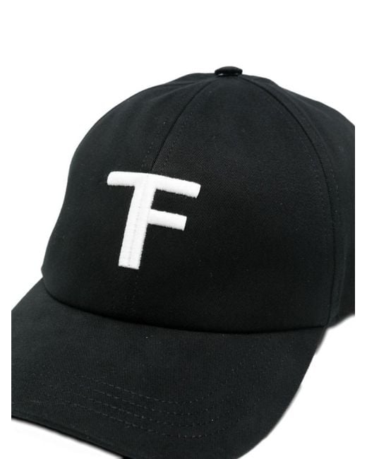 Tom Ford Black Cotton Baseball Cap for men