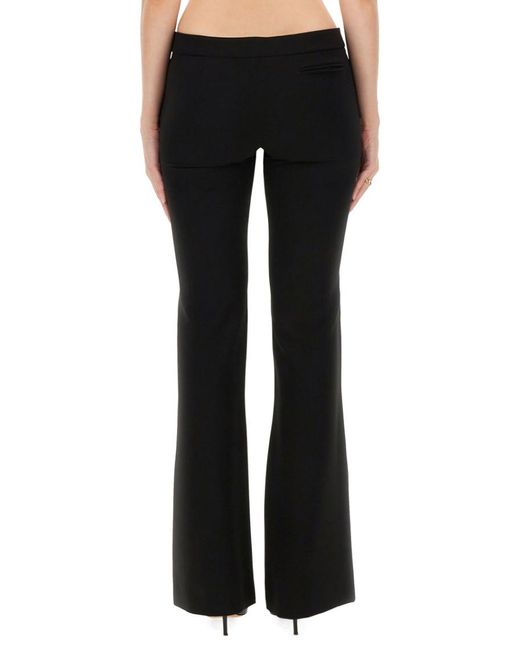 Moschino Black Flared Flat Front Pant