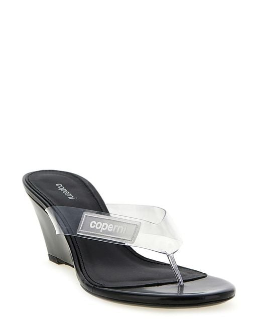 Coperni Black Logo Wedges