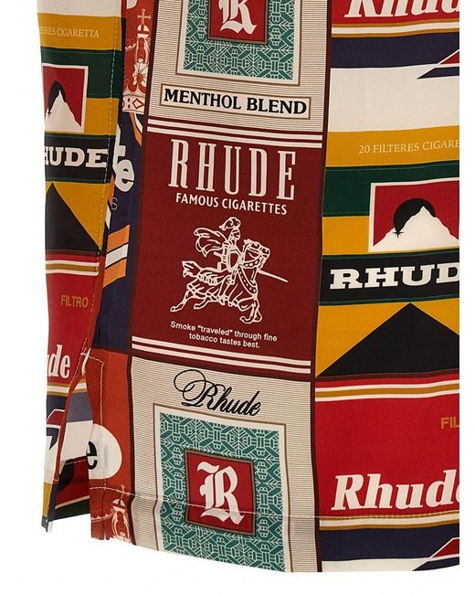 Rhude Red 'Cigaretta' Shirt for men