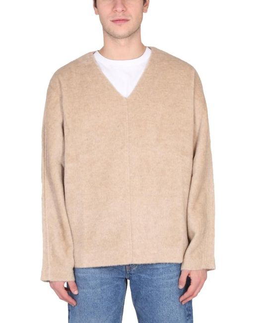 Séfr Natural V Neck Sweaters for men