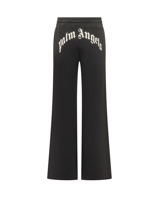 Palm Angels Black Relaxed Drawstring Pants
