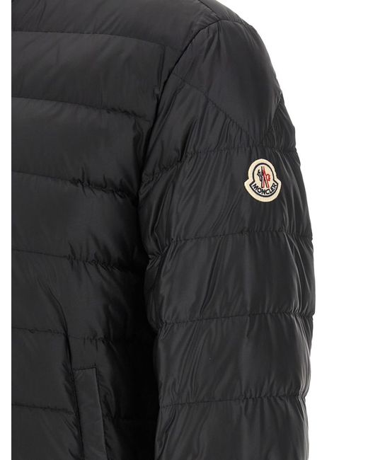 Moncler Black Mock Collar Jacket for men