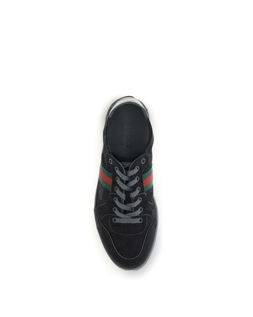 Gucci Black Round-Toe Sneakers for men