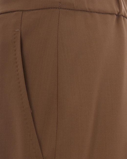 Max Mara Brown Relaxed Drawstring Pants