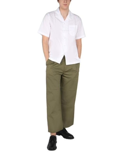 Universal Works White Relaxed Solid Shirt for men
