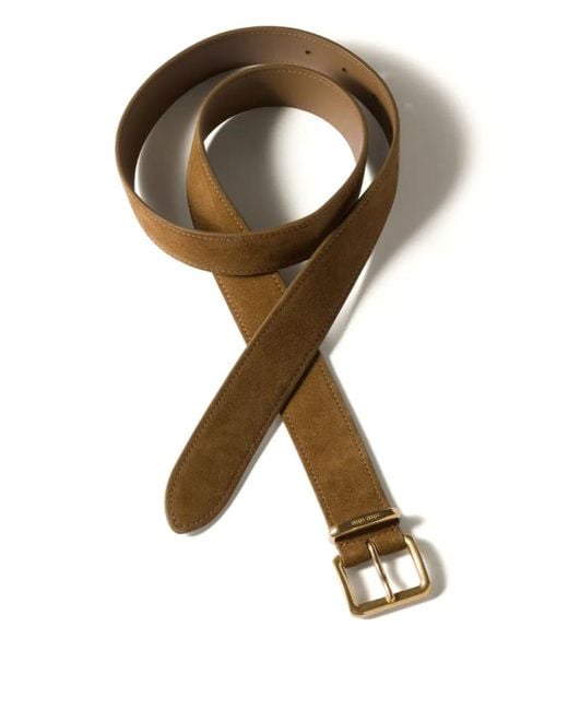 Miu Miu Brown Suede Belt